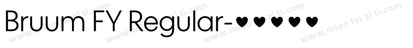 Bruum FY Regular字体转换
